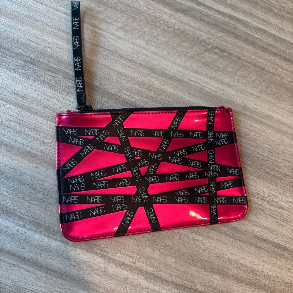 NARS Vibrant Pink Wristlet with Black Accents